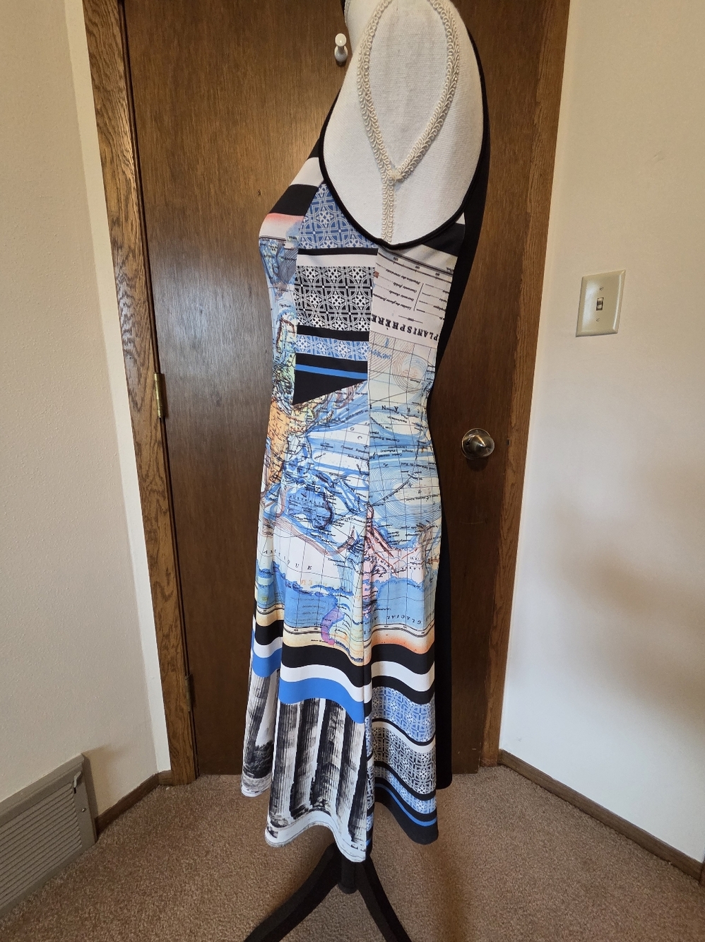 Clover Canyon Map Print Dress - Picture 4 of 11